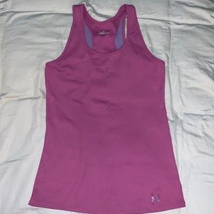 Under Armour heat gear purple tank top